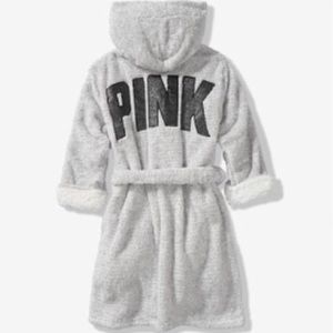Pink Victoria Secret hooded robe